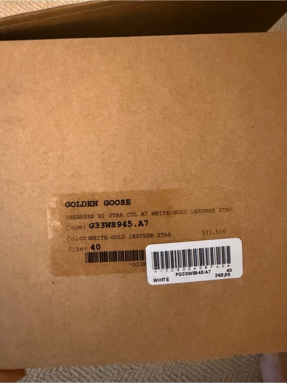 Golden Goose Gold and Silver Hi-Star Sneakers - Picture 11 of 11